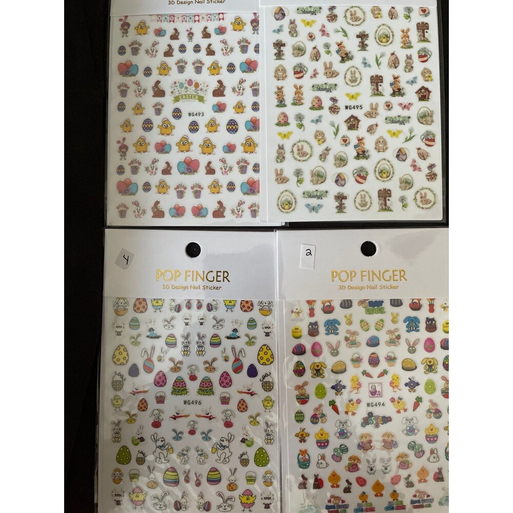 Easter 3D Design Nail Sticker Bundle New
